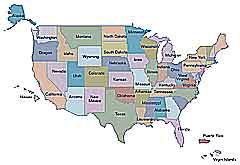 U.S. map links to station directory