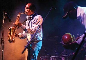 Many overseas stars, such as Nigeria’s Seun Kuti (above), appear in the online shorts (such as this one), but Talbot expects most acts to be American. (Photo: Mirissa Neff for Sound Tracks.)