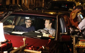 Glass, left, collaborated with director-star Birbiglia in writing the script for Sleepwalk With Me. The feature film, financed in part by Chicago’s WBEZ, begins its theatrical run this week. (Photo: Kim Madalinski, courtesy of IFC Films.)