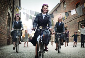 With the BBC drama Call the Midwife, PBS will test its strategy to build more audience flow on Sundays.(Photo: Laurence Cendrowicz)