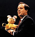 Bob Ottenhoff with Arthur toy