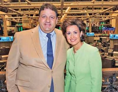 Kontilai with NBR co-anchor Susie Gharib. (Picture: Adam Jeffery Photography.)