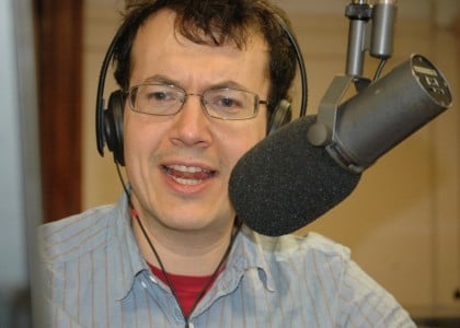 Bowers calls The Organist, hosted by Andrew Leland, "an ambitious project and one that will no doubt evolve before it finds a place on the finite airwaves of the FM station," KCRW in Santa Monica. (Photo: The Organist 