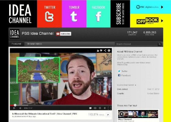 “I feel right at home, more and more so every week, working for PBS,” said Mike Rugnetta at SWSW. His “Idea Channel” has garnered hundreds of thousands of views for PBS on YouTube. 