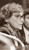 photo of Charren at microphone