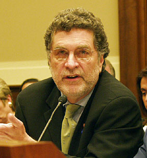 CPB President Robert T. Coonrod at a house hearing in 2002
