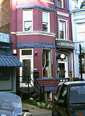 Purple townhouse on 18th Street