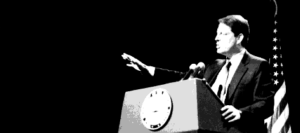 Photo of Gore speaking at summit